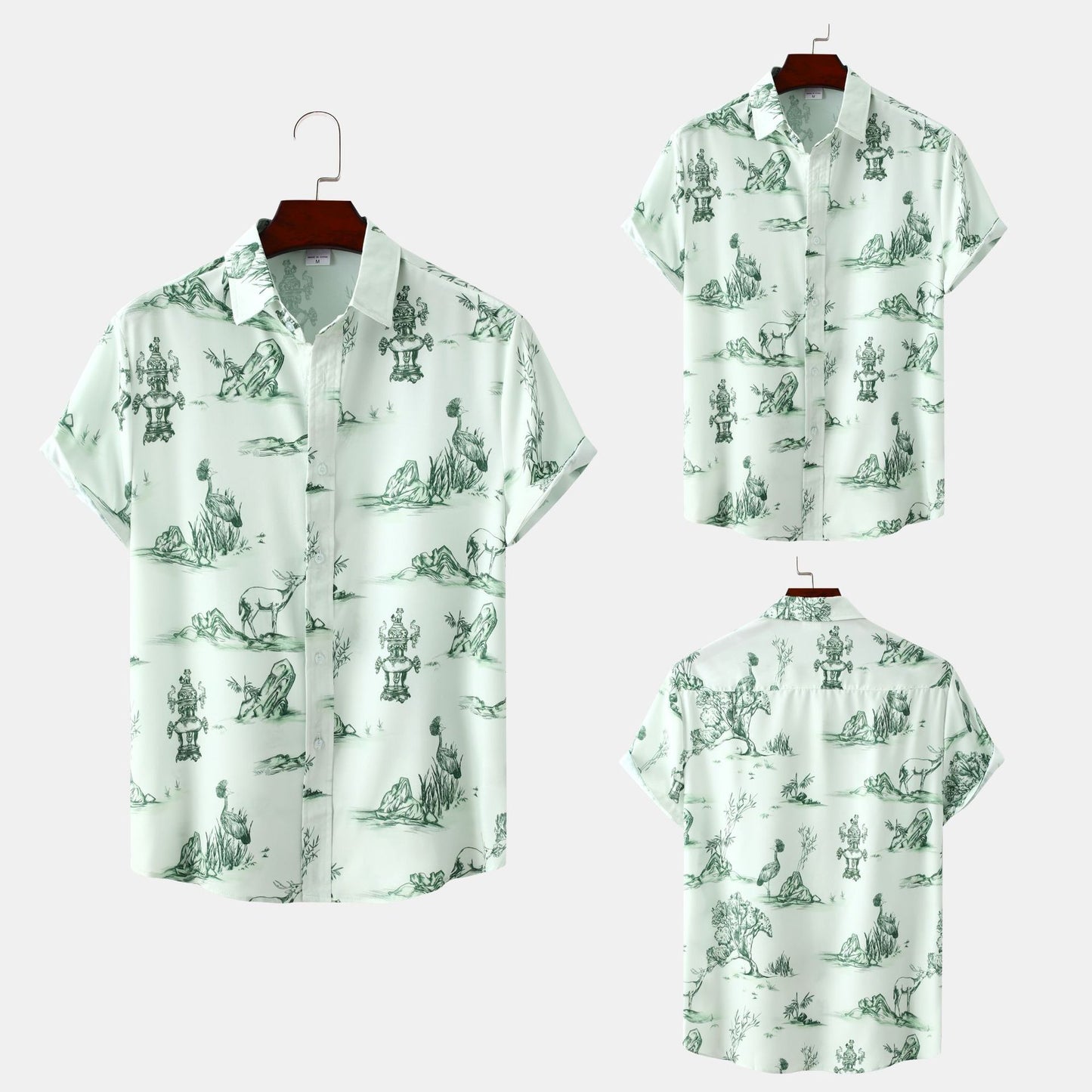 2024 New Men's Short Sleeve Hawaiian Shirt